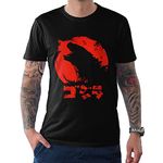 PdlPrint Men's Regular Fit Godzilla Graphic Printed T-Shirt (Black - XL) (Size 44)