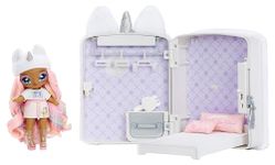 Na! Na! Na! Surprise 3-in-1 Backpack Bedroom Unicorn Playset- Tiffany Sparkles