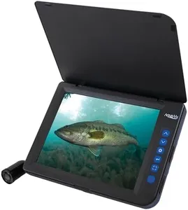 Aqua-Vu AV822 HD Underwater Camera, 8" HD Display, 1080p, 60ft Cable, Waterproof, Real-Time Video & Recording for Ice & Boat Fishing