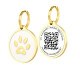 Pet Dwelling Premium QR Code Pet ID Tags - Dog Tags and Cat Tags: Instant Online Profile Access and Scan Location Email Alerts