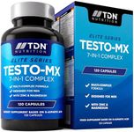 Testosterone Booster for Men - Premium Testosterone Supplements - Test Boosters with Zinc & Magnesium, Supports Normal Testosterone Levels & Muscle - Male Supplement, 60 Days Supply - UK Formulated