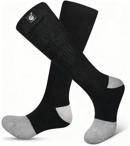 SNOW DEER Upgraded Rechargeable Electric Heated Socks,7.4V 2200mAh Battery Powered Cold Weather Heat Socks for Men Women,Outdoor Riding Camping Hiking Motorcycle Skiing Warm Winter Socks（XL）
