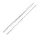 Sourcingmap 2pcs 6mm x 200mm Metal Machine Turning Tool Rod Bar Lathe Round Stick