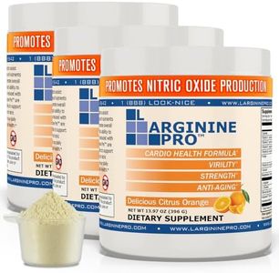 L-ARGININE PRO, L-arginine Supplement - 5,500mg of L-arginine Plus 1,100mg L-Citrulline (Citrus Orange / 3 Jars)