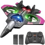 Foam RC Plane for Kids Adults Beginners, Remote Control Plane RC Airplane Ready to Fly, 2.4 GHz Remote Control Airplane RC Jet Toys, Easy to Fly RC Glider for Kids Adults & Beginners