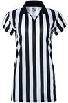 Murray Sporting Goods Women's Collared Black and White Stripe Referee Shirt, Official Jersey for Refs, Referee Costume, Waitresses and More (Medium)