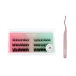 Lola's Lashes Pre-glued Lashes | Soft Definition Starter Kit | Pre-Glues Lashes | Easy Application | Stick & Clamp Tools Included | 5 Days Wear & Waterproof | 10-14mm