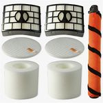 Bsnuo Brush Roll and 2 Filters Kit Replacement for Shark APEX DuoClean AZ1002 AZ1000 AZ1000W AX951 AX952 Vacuum Cleaner (1 Brush Roll+ 2 Filters)