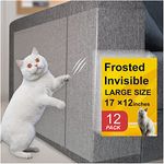 Cat Scratch Protector - Cat Couch Protectors from Cat Scratching - Anti Scratch Furniture Protectors from Cats Scratch - Prevent Cat Tape for Scratching Sofa Guard - 12Pack