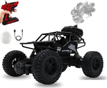 Royals hub Offroader 2Wd Rc Car High Speed | 5 Functions 1:18 RC Car with Smoke Fog | Styled as Rock Crawler Climbing Monster Truck | Rechargeable Remote Control Car for Kids (Multi-Color)