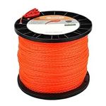 Hipa 095 Inch Trimmer Line,2.4mm/ 0.095" Weed Wacker Eater String, Commercial Grade Round Nylon String Trimmer Line Replacement for String Trimmer Weed Trimmer 3LB, Orange