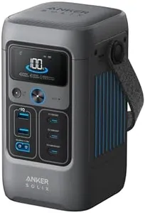 Anker SOLIX C200 DC Power Bank Station (60,000mAh), 192Wh Portable Power Station, LiFePO4 Battery, 200W Solar Generator, for Outdoor Camping, Traveling, and Emergencies (No Wall Charger Included)