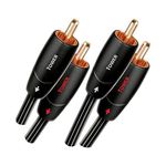 AudioQuest 1m Tower RCA Audio Cable 2 x RCA Black - Audio Cables (2 x RCA, 2 x RCA, Copper, 1 m, Black)