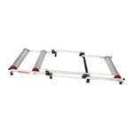 Colaxi Foldable Bike Roller Trainer Stand, Adjustable Resistance, White, Road Bike, Indoor Cycling Training