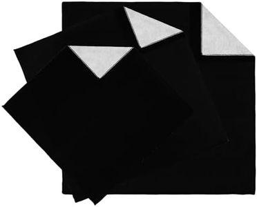 GCJUYA 3pcs Camera wrap, Protective Wrap, Magic Self-Adhesive Cloth, Anti-scratch Lens Camera Wrap, Folding, Washable, Lens pouches, Soft cloth with a sticky for camera Black