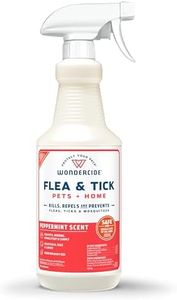 Wondercide - Flea, Tick & Mosquito Spray for Dogs, Cats, and Home - Flea and Tick Killer, Control, Prevention, Treatment - with Natural Essential Oils - Pet and Family Safe - Peppermint 32 oz