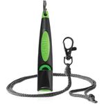 ACME 210.5 Alpha Dog Whistle Black/DG Green, 6200Hz Gundog & Spaniel Training Whistle for Recall, Flushing & Obedience, With Lanyard, UK Made