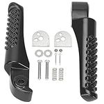 GREHUA Foot Pegs Footrest Bracket Set Assembly Kit for Coleman BT200X CT200U-EX CT200U-EXR CT200U Trail 200 CT100U Trail 100 212cc 196cc 6.5Hp Powersports Motor Mini Bike Parts Left Right 2 pack Black