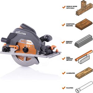 Evolution 185mm Circular Saw – R185CCSX Power Tool