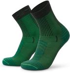 DANISH ENDURANCE Walking Socks Merino Wool Lightweight, Anti Blister Hiking Socks, Breathable Trekking Socks, for Men & Women, Unisex, Dark Green 9-12