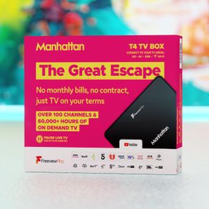 Manhattan T4 4K TV Box – Black Streaming Media Player