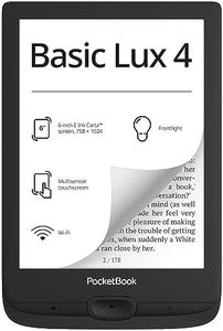 PocketBook Basic Lux 4 E-Book Reader | 6ʺ Glare-Free & Eye-Friendly E-Ink Technology | Compact & Lightweight E-Reader | Frontlight | Touchscreen | Wi-Fi | Dictionaries | Micro-SD Slot