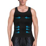 MEETYOO 1/2/3 Packs Men Compression Shirt，Slimming Undershirt for Men Shapewear,Gynecomastia Compression Shirts Men Tank Top