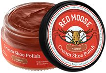 RED MOOSE Premium Boot and Shoe Cream Polish - Made in the USA, Cognac, Medium