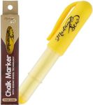 Madam Sew Fabric Chalk Markers for Sewing & Quilting | Refillable Tailors Chalk with Dosing Wheel | Ideal for Marking on Cotton, Knit, Suede (Yellow)