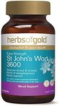 Herbs of Gold Extra Strength St Johns Wort 3600 60 Tablets, 60 count