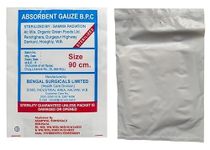 Agarwals Absorbent B.P.C. Gauze Swabs Sterile 90 cm (Pack Of 100)