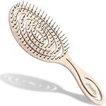 Ninabella Detangling Hair Brush for Women, Men & Children - Does not Pull on Hair - Recycled Hair Straightening Brushes for Straight, Curly & Wet Hair - Detangle Hair Brush - Unique Spiral Hairbrush