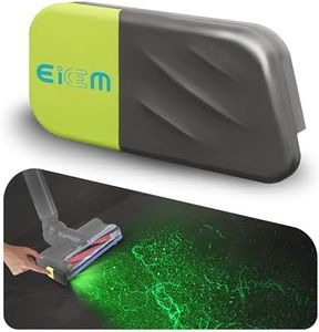 EICEM Vacuum Cleaner Dust Display Light, Vacuum Green Light Attachment Compatible with Dyson Shark Bissell, Reveal All Dust & Show Cat Dog Hair, Upgrade Universal Accessories (USB-C Rechargeable)