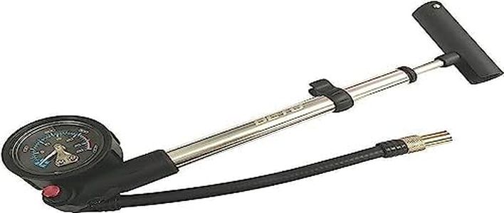 Beto SP-002AGN Alloy Bike Shock Pump with Gauge, Silver