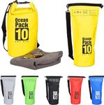 Delzon Pvc Ocean Pack Bag: Adventure-Ready Waterproof Sports Dry Bag For Travel Organization (10-Liter) (Multicolor)