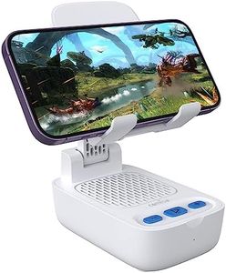 Gifts for Men Women, from Wife,Cell Phone Stand with Wireless Bluetooth Speaker, Punchy Bass & HD Stereo Sound Speaker for Home & Outdoors Compatible with iPhone/ipad/Samsung-White