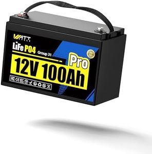 WattCycle 12V 100Ah Mini LiFePO4 Lithium Battery Smaller Than BCI Group 24 Built-in 100A BMS Low-Temp Protection 15000 Deep Cycles 1280Wh for Home Storage Marine Golf Cart RV Solar Trolling Motor