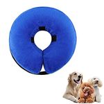 THAIN Soft Dog Recovery Protective Collar After Surgery-Cone Inflatable Collar for Dogs and Cats - Adjustable Washable Elizabethan Collar (M)