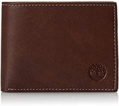 Timberland Men's Blix Slimfold Leather Wallet Billfold, Brown, One Size