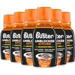 Buster Kitchen Plughole Unblocker, 200g, Pack of 6, Kitchen Drains & Sinks Unblocker, Blasts Fat & Food Debris – Fast-Acting Plughole Unclogger, Clears Blockages & Slow-Draining Water