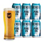 BrewDog Punk IPA Gift Pack Beers - Craft beer gift set - 6 x 330ml Cans and Glass