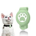 Case for Apple AirTag Pet Tracker Pet Anti-Lost Finder Dog Cat Collar Accessories Backpacks Cameras Purses Bicycles Suitcases Travel Accessories (Green), 2.24x1.46x0.6 inch