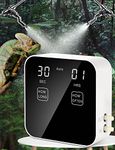 Reptile Mister Automatic, Quiet Reptile Misting System with Timer, Reptile Fogger Humidifiers with Fine Water Mist Nozzles, Terrarium Mister Humidifiers with Water Shortage Protection (2 Nozzles)