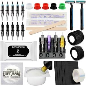 Tattoo Supplies Kit -,Convention Tattoo Pack Essential Tattoo Set Kit for Professional Tattooing,Tattoo Kits with Complete Tattoo Stuff Tattoo Accessories and Supplies (Tattoo supplies kit A)