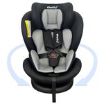 Cherilo 360° Convertible Isofix Baby Car Seat, Rotatable ECE R44/04 Safety Certified Car Seat for Kids of 0 to 12 Years Age (0-36 kg) with 4 Recline Position, (Black and Grey)