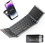 ProtoArc Foldable Keyboard with Touchpad, XK02 Folding Bluetooth Keyboard for Travel, Ultra Slim Pocket-Sized Portable Keyboard for iPad iPhone Tablet Laptop Windows iOS Android