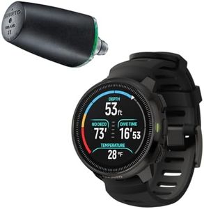 SUUNTO Ocean Dive Computer (All Black) + Tank Pod Combo, GPS Multisport Watch for Training, Underwater Route Tracking & Wireless Tank Pressure Monitor