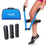 DoubleUP Roller Performance Kit - Blue - Muscle Massager with Lever-Action Pressure Control and Quick-Change Rollers