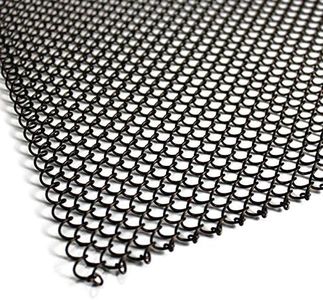 Midwest Hearth Fireplace Screen Mesh Curtain. 2 Panels Each 24" Wide. Includes Screen Pulls. Made in USA (19" Tall - Antique Bronze)