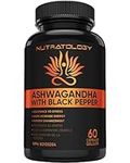 Organic Ashwagandha With Black Pepper For Improved Absorption. Resistant To Stress, Increases Energy Levels & Supports Memory Enhancement - 650MG Ashwagandha Per Capsule - 60 Capsules